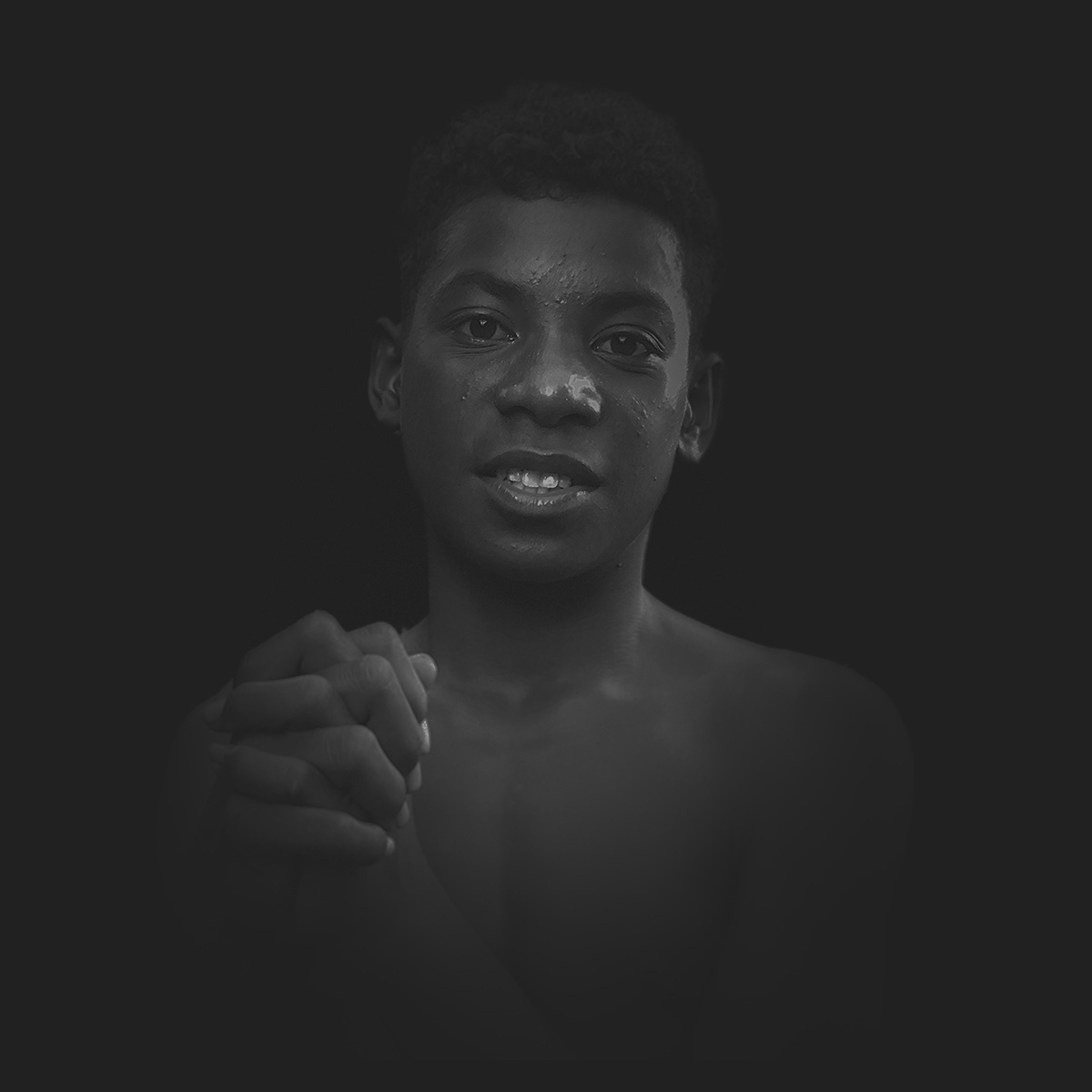 Boy Praying in Raja Ampat