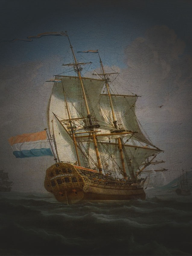 Painting of Dutch ship
