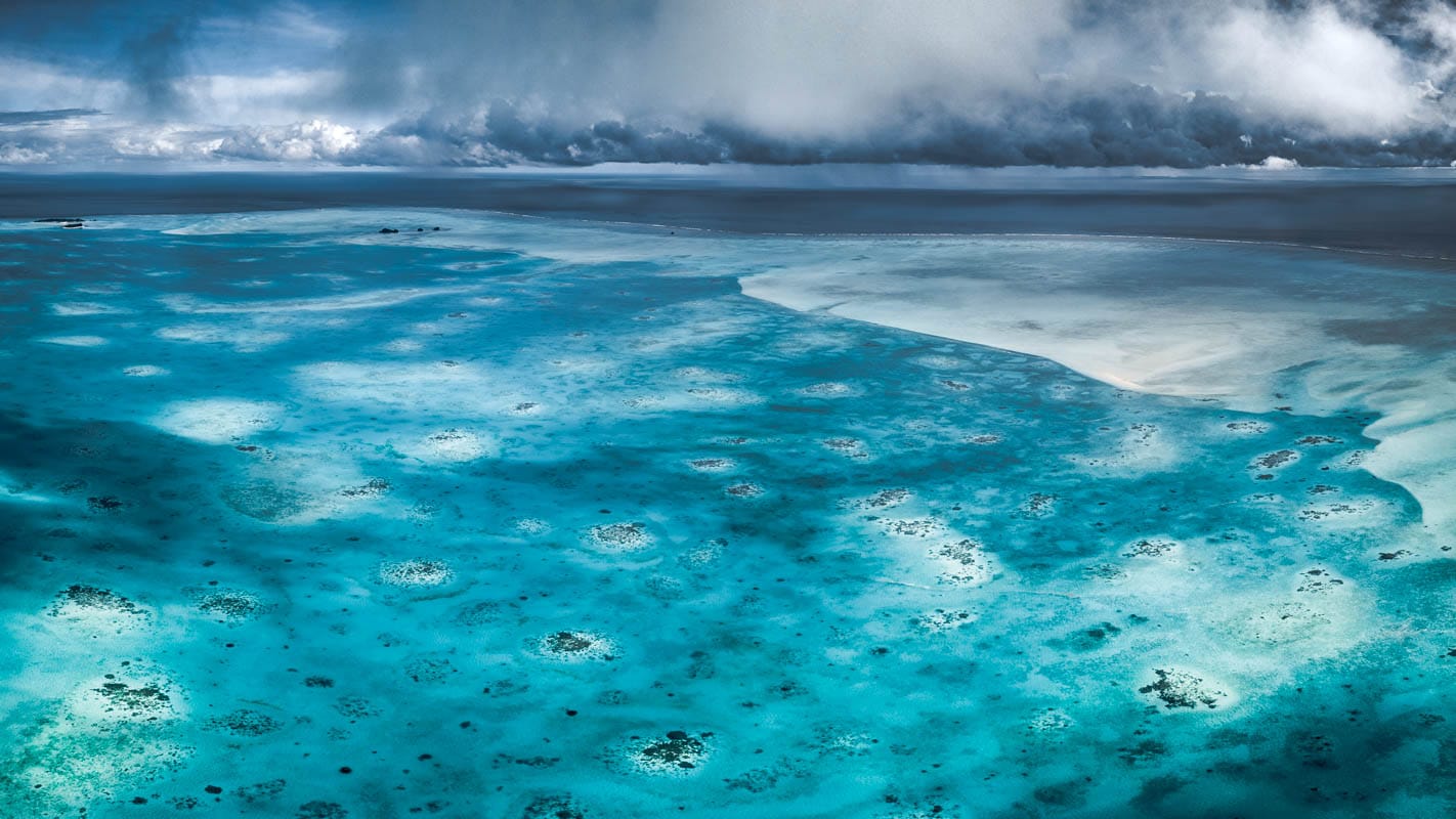 Aerial view of Ayau islands