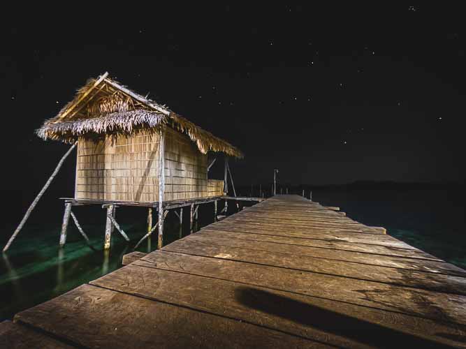 Batanta homestay with overwater bungalows
