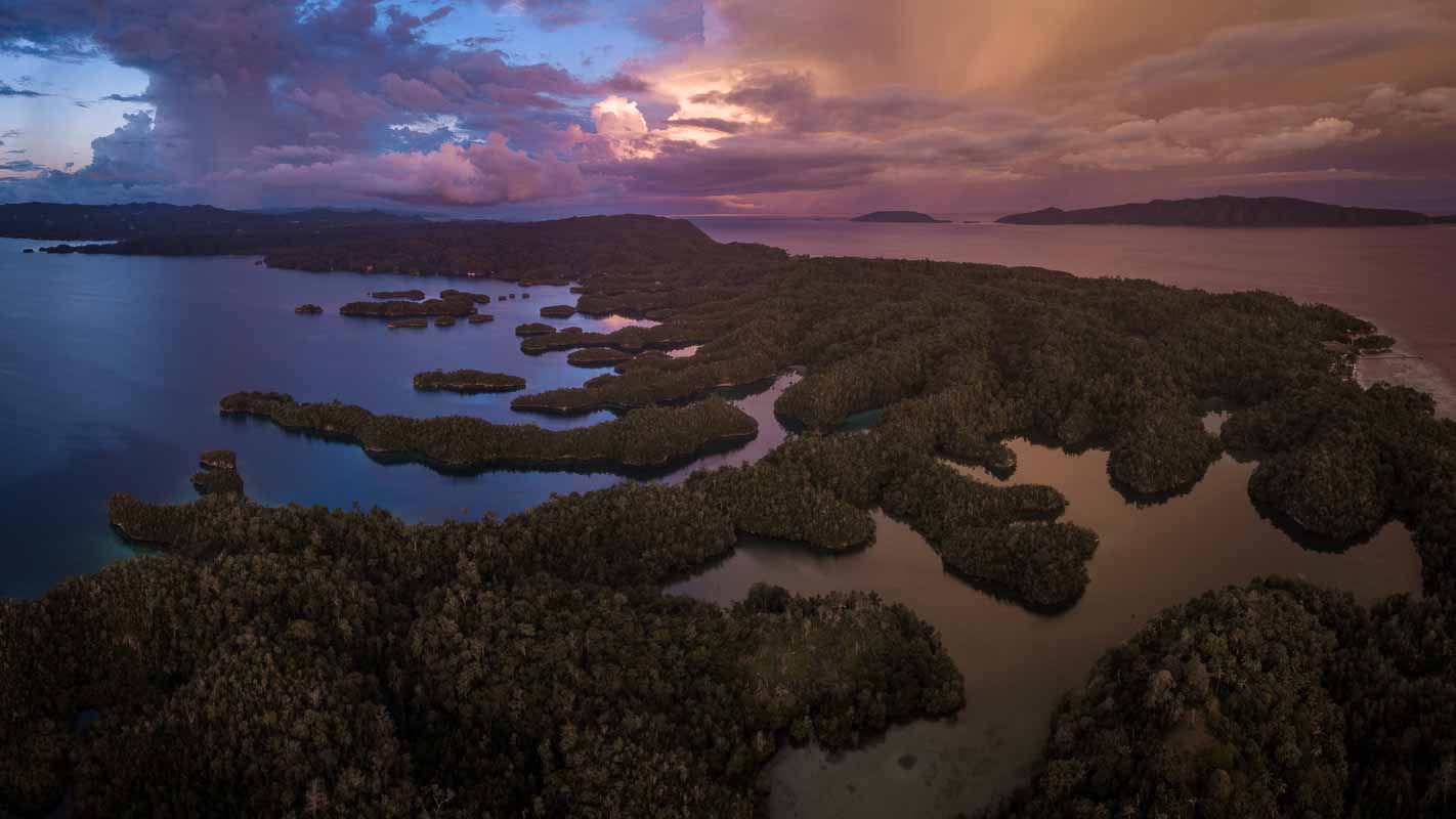 Gam Bay after sunset