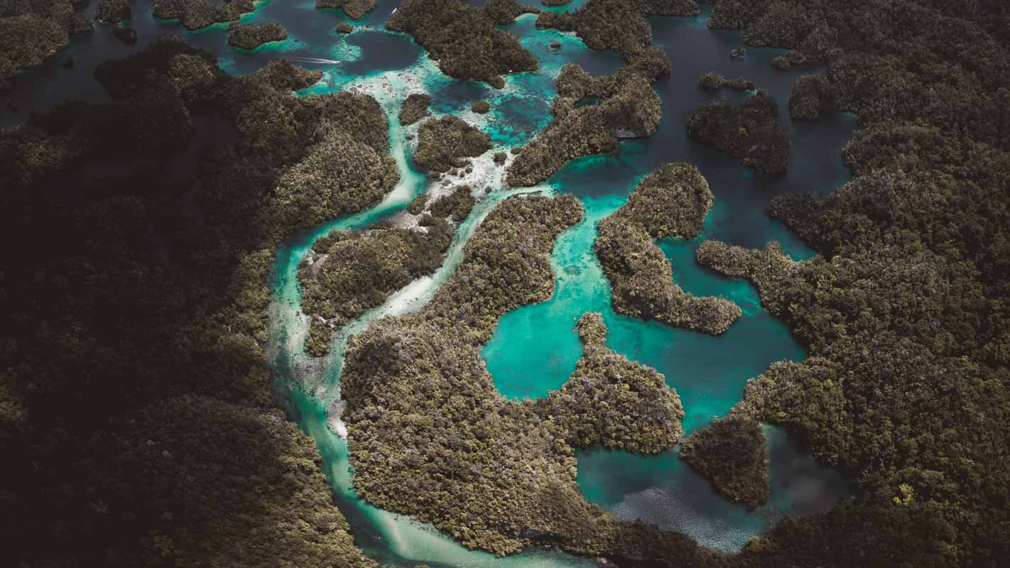 Hidden Bay on Gam island